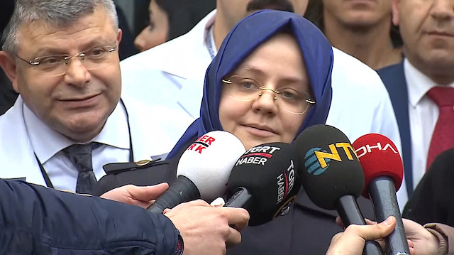 Aile ve Sosyal Politikalar Bakanı Selçuk yaralıları ziyaret etti