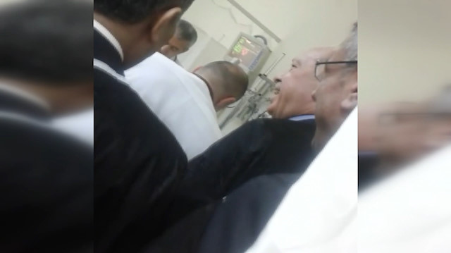 Cumhurbaşkanı Erdoğanın hastane ziyareti kamerada