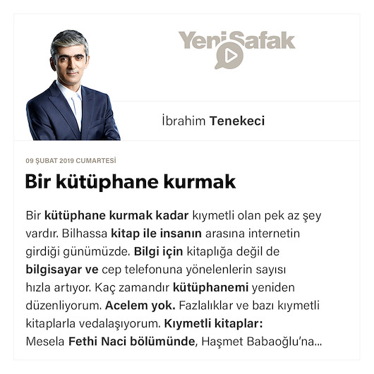 Bir kütüphane kurmak
