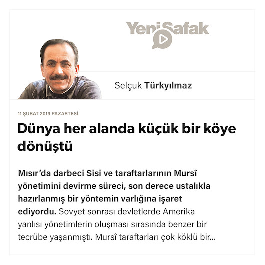 Dünya her alanda küçük bir köye dönüştü