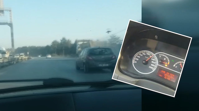 İstanbul'da hafriyat kamyonu terörü: Otomobilleri solladılar!