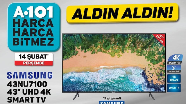 14 Şubat itibari ile A101'e gelecek indirimli ürünlerin listesi