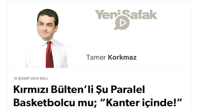 Kırmızı Bülten’li Şu Paralel Basketbolcu mu; “Kanter içinde!”