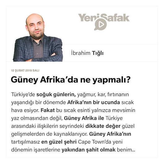 Güney Afrika’da ne yapmalı?