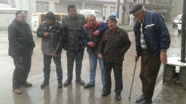 Malkara'da kar yağışı etkili oldu.