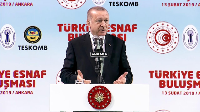 Cumhurbaşkanı Erdoğan Esnaf Duasını okudu