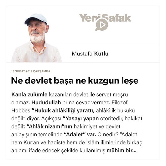 Ne devlet başa ne kuzgun leşe