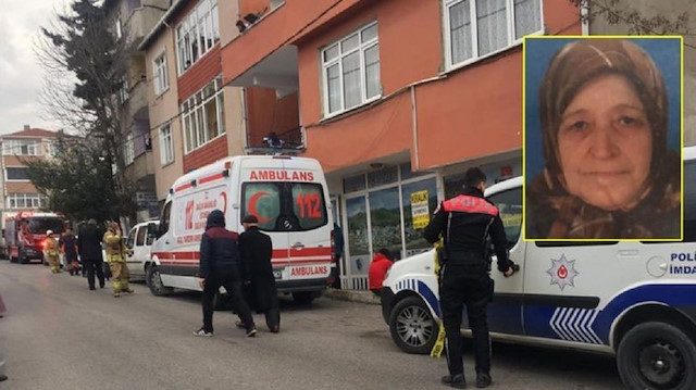 70 yaşındaki Saniye Çalışkan çıkan yangında hayatını kaybetti.