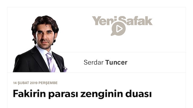 Fakirin parası zenginin duası