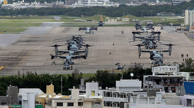 Japonya'daki Okinawa ABD Hava üssü.