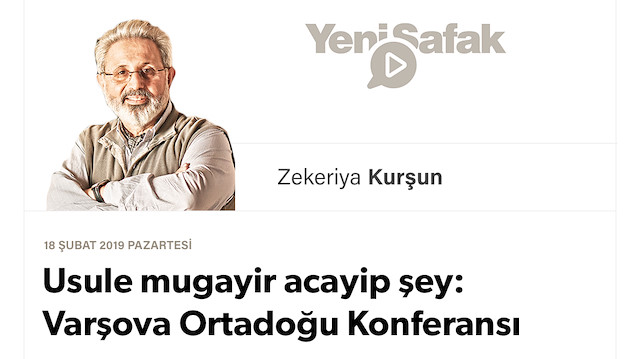 Usule mugayir acayip şey: Varşova Ortadoğu Konferansı