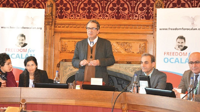 Ä°lham Ahmed (Soldan1), Maurice Glasman (Soldan2) ve HiÅyar Ãzsoy (Soldan4)