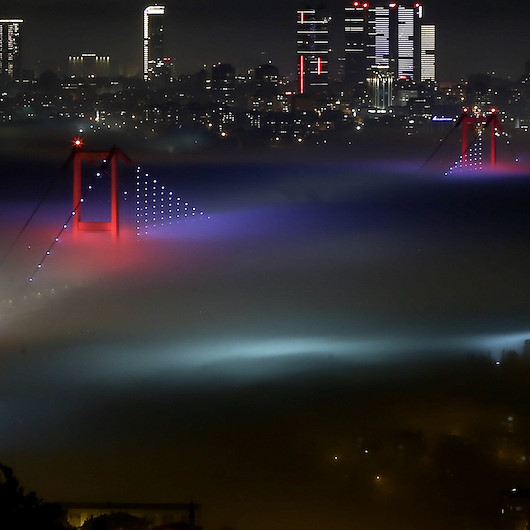 İstanbul'da sis manzaraları