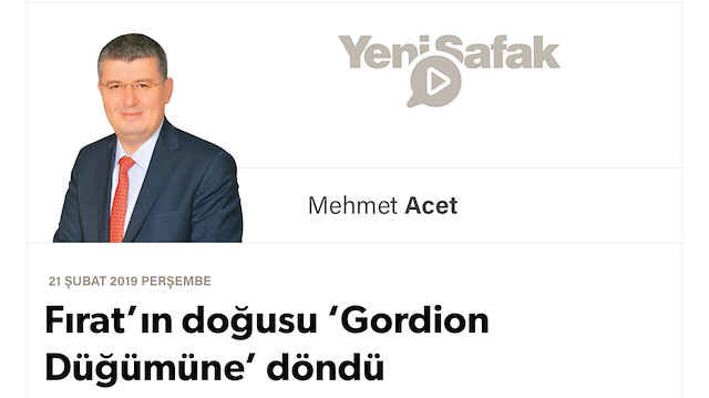 Fırat’ın doğusu ‘Gordion Düğümüne’ döndü
