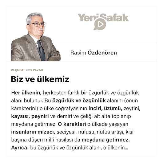 Biz ve ülkemiz