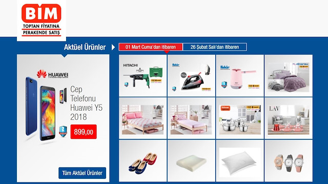 1 Mart itibari itibari ile BİM'yer alacak indirimli ürünler