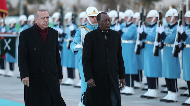 الرئيس أردوغان يستقبل نظيره التشادي إدريس ديبي