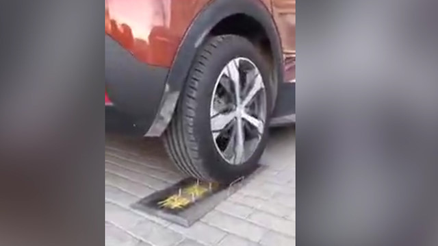 Çinde çivi darbesine dayanıklı lastik üretildi