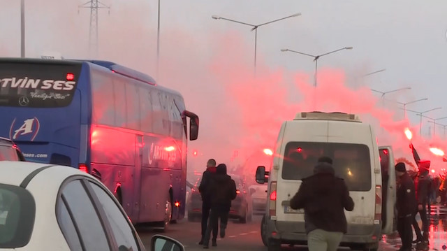 Galatasaraya Erzurumda coşkulu karşılama