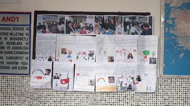 Mehmetçikten öğrencilere teşekkür