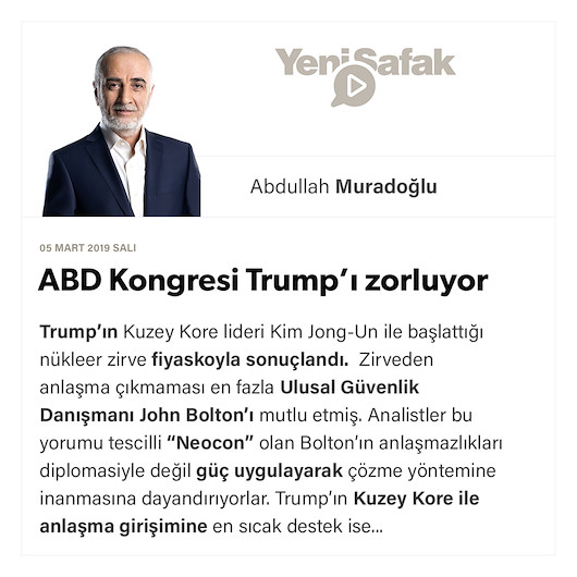 ABD Kongresi Trump’ı zorluyor