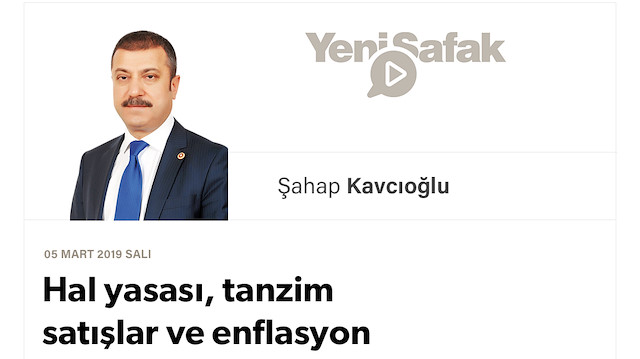 Hal yasası, tanzim satışlar ve enflasyon