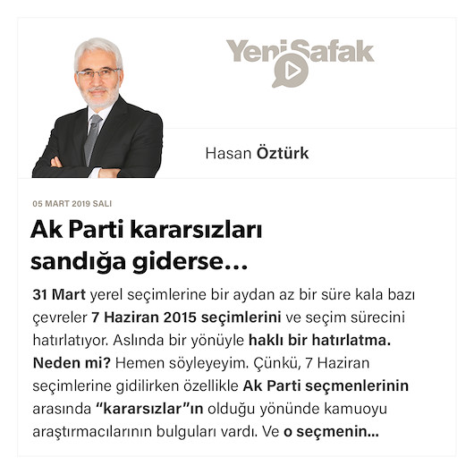Ak Parti kararsızları sandığa giderse…