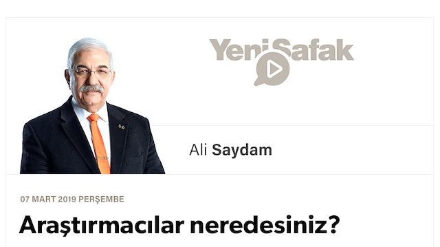Araştırmacılar neredesiniz?