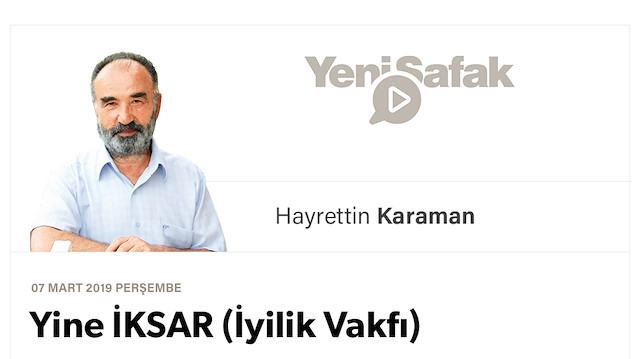 Yine İKSAR (İyilik Vakfı)