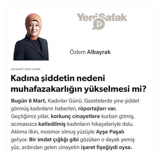 Kadına şiddetin nedeni muhafazakarlığın yükselmesi mi?