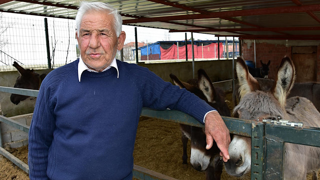Eşeğin sütünü de sütünden elde ettiği sabunları da satıyor