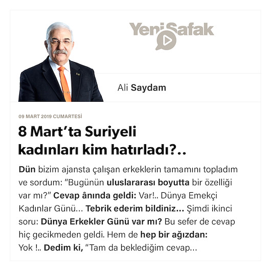 8 Mart’ta Suriyeli kadınları kim hatırladı?..