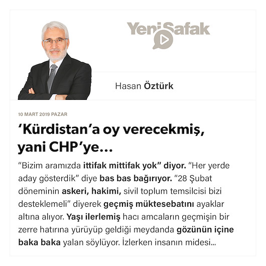 ‘Kürdistan’a oy verecekmiş, yani CHP’ye…