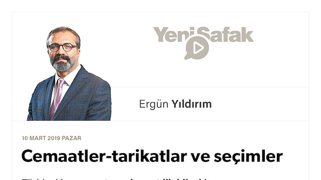 Cemaatler-tarikatlar ve seçimler