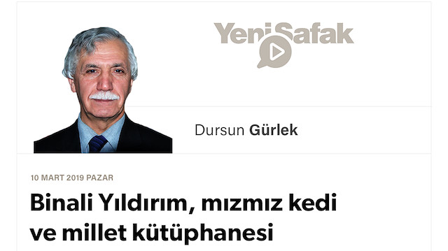 Binali Yıldırım, mızmız kedi ve millet kütüphanesi