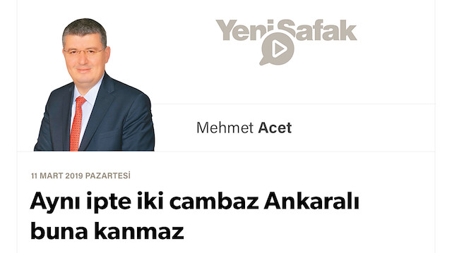 Aynı ipte iki cambaz Ankaralı buna kanmaz