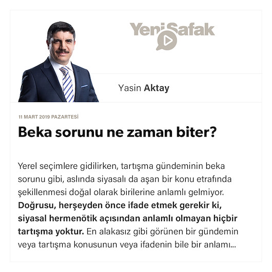 Beka sorunu ne zaman biter?