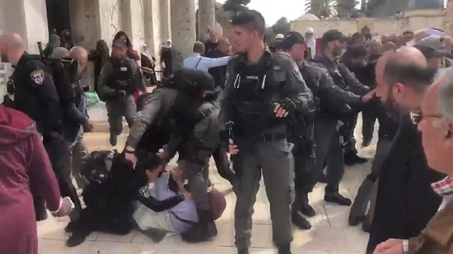 İsrail polisinden Kubbet-us Sahraya baskın
