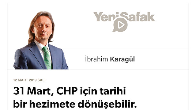 * 31 Mart, CHP için tarihi bir hezimete dönüşebilir. * “Kılıçdaroğlu Projesi”nin ikinci ayağı uygulanıyor. * CHP artık bir ulusal güvenlik meselesidir.