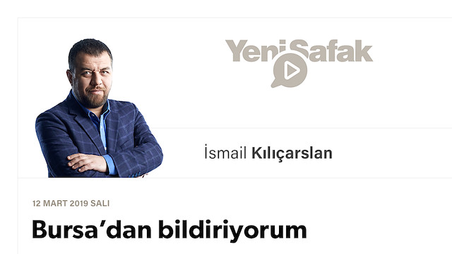 Bursa’dan bildiriyorum