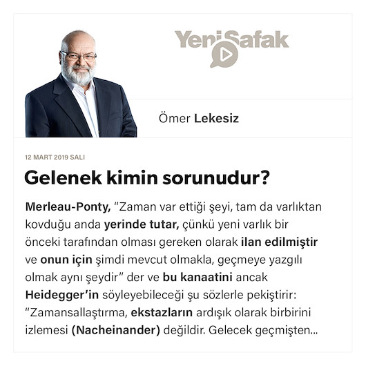 Gelenek kimin sorunudur?