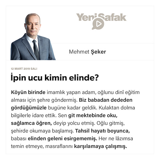 İpin ucu kimin elinde?