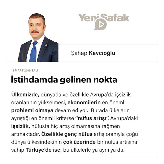 İstihdamda gelinen nokta