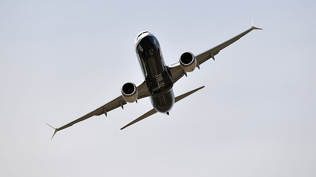 ABD merkezli Boeing şirketinin 737-8 Max tipi uçağı