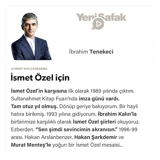 İsmet Özel için