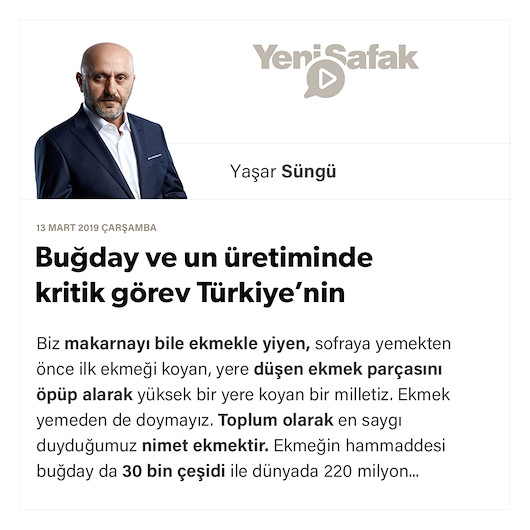Buğday ve un üretiminde kritik görev Türkiye’nin