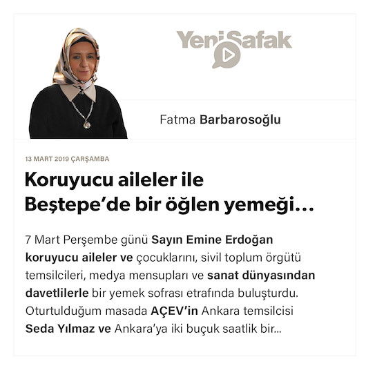 Koruyucu aileler ile Beştepe’de bir öğlen yemeği...