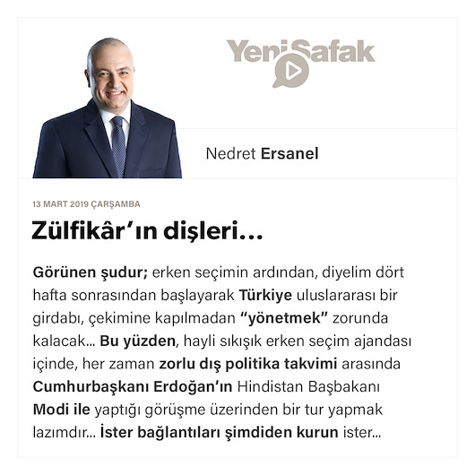 Zülfikâr’ın dişleri...
