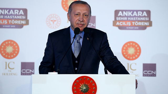 Cumhurbaşkanı Erdoğan, Bilkent Şehir Hastanesi'nin açılış töreninde konuştu.