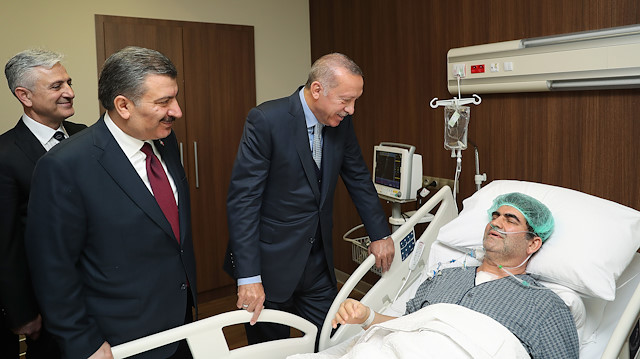 Erdoğan Ankara Şehir Hastanesinde hastaları ziyaret etti